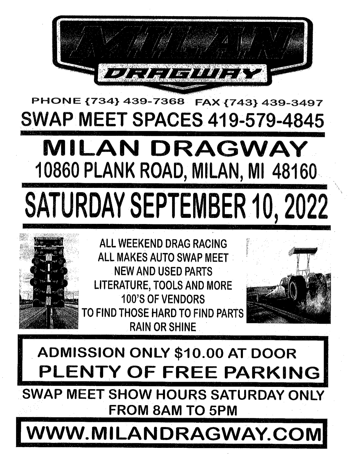 Milan Dragway SWAP MEET