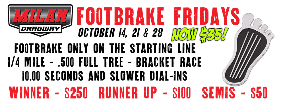 Racing Schedule - Milan Dragway