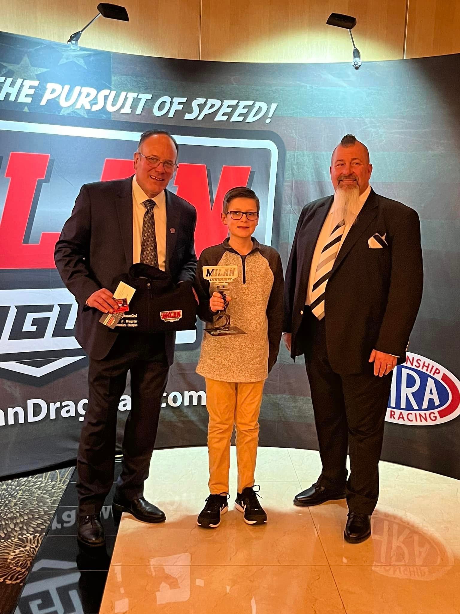 2022 INTERMEDIATE JR. DRAGSTER CHAMPION AJ GRAMLICH