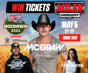 Win FREE TICKETS this Friday to see Tim McGraw between 5-6 PM!