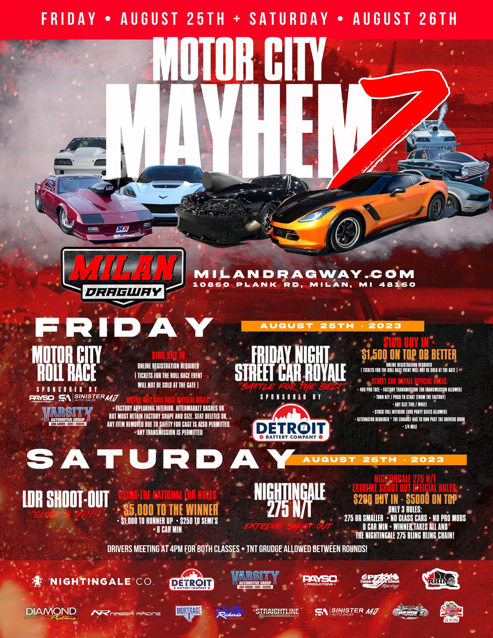 Motor City Mayhem 7 – August 25 & 26, 2023