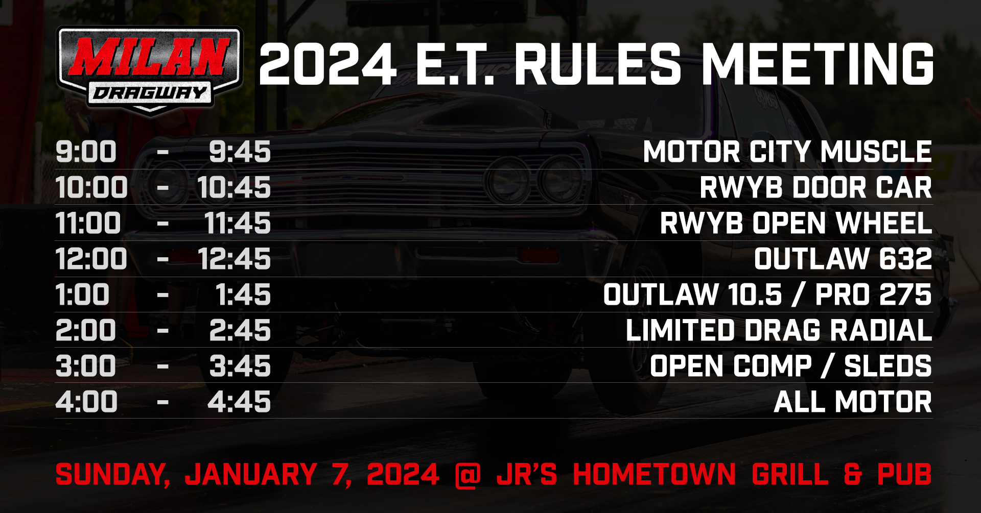 2024 E.T. Rules Meeting Information