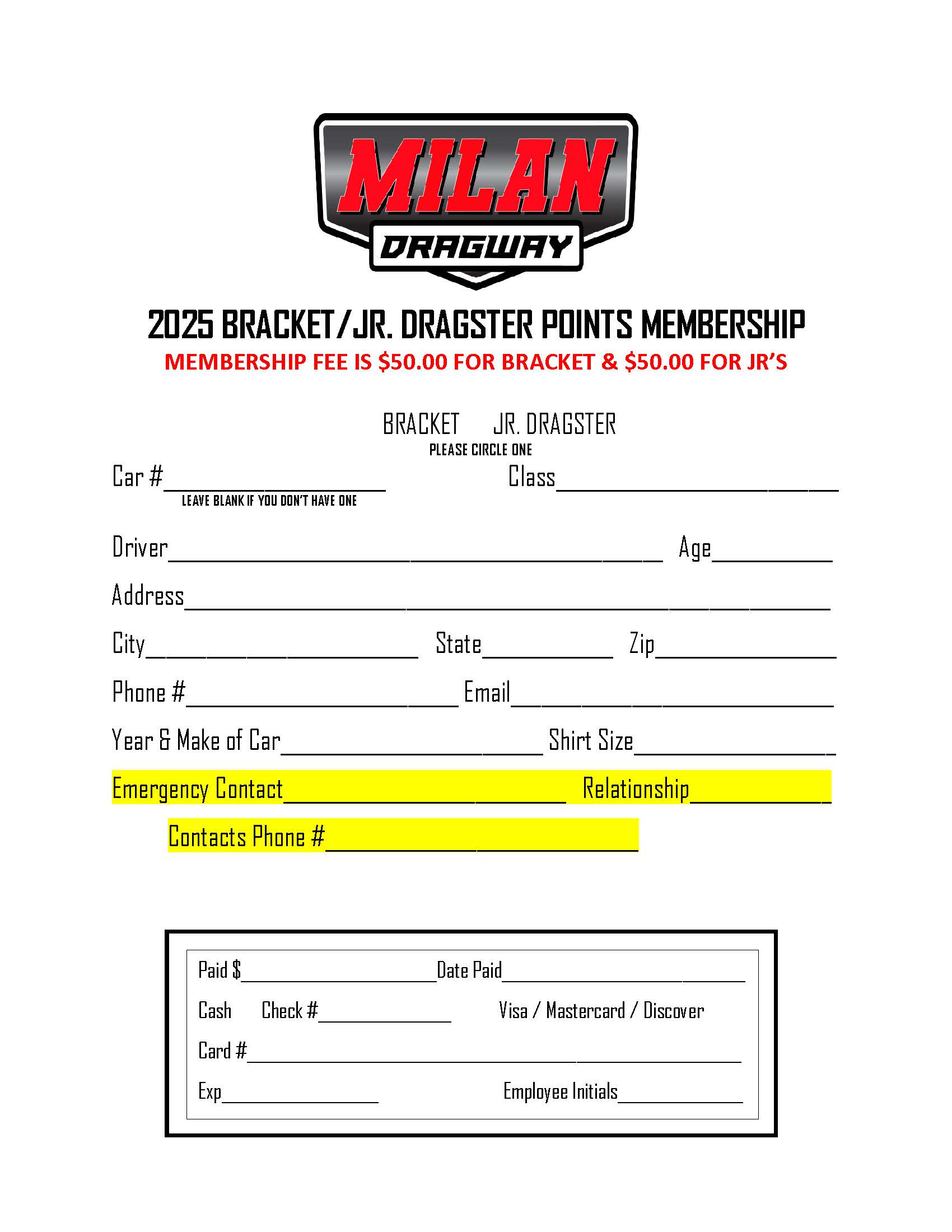 Bracket Racers - Milan Dragway